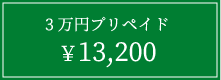 3万円プリペイド13,200円